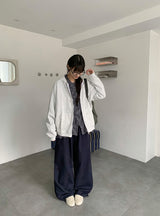 [unisex] オキア ツーウェイ フード ジップアップ