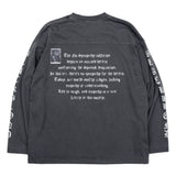 BBD  クラッシュドフェイスピグメントロングtシャツ