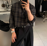 Cali Herringbone Semi Overfit Check Shirt