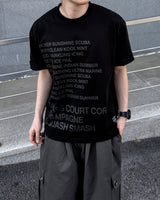 コーラルレタリングショートスリーブTシャツ