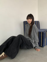[unisex] チューダー ヘンリーネック ウォーマー ワッフル ティー