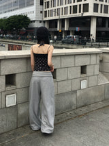 ヒッチドットシースルーホルターネックスリーブレス (2c)