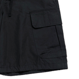 25SS HEM LINE STRING CARGO SHORT PANTS BLACK