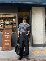フレンチストライプロングスリーブTシャツ