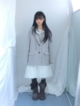 Hairy cream jacket
