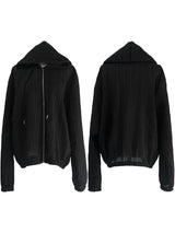 [unisex] サマークールシースルーフードジップアップ (2color)
