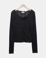 Rohin Frill Ribbed Cardigan