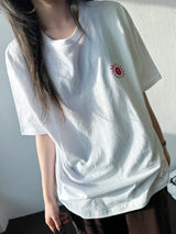 サンルーム バックレター タトゥー グラフィック オーバーサイズ Tシャツ 4カラー