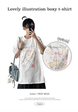 3st Digital Printed Short Sleeve T-Shirt #TeddyBear #Ballerina #Ribbon