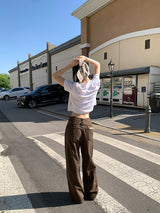 POINT BACK CLIP WIDE PANTS (3C)