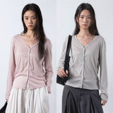 Soft V-Neck Summer Knit Cardigan