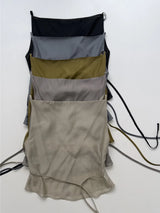 Draped Tencel See-through Bustier