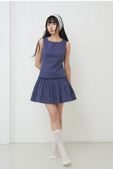 Darlene Mini Dress Navy
