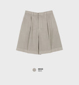 Look Stubbo Pigment Pintuck Back Banding Cotton Shorts