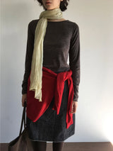 Suit Twill Denim Skirt (1color)