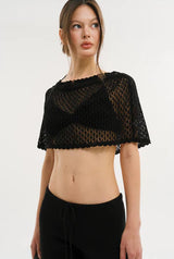 Pansy cape top