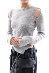 Gemma cut-out knit top