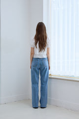 WILD FRINGE DENIM PANTS