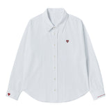 NOMANTIC LOGO STITCH DETAIL SHIRT WHITE