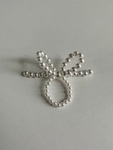 Pearl ribbon ring