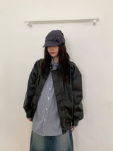 Bultub Crop Leather Jacket