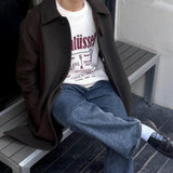 Basic denim pants (dark blue)