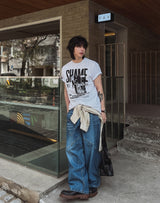 After Printing Loose Fit Short Sleeve