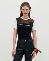 ブロックグラフィックSS Tシャツ_ ブラック
