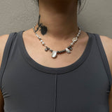 Pearl Cubic Mix Necklace
