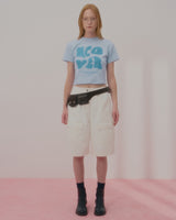 ポインテージロゴクロップTシャツ-SKY BLUE