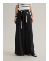 loose-fit high-waisted straight denim pants