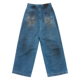 24FW  COATING WASHING WIDE DENIM PANTS DARK BLUE