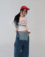 Red rope snapback ball cap