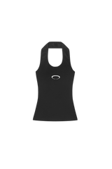 HORIZON RING HALTER NECK [BLACK]