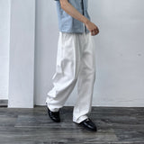 Double Pleat Full-Length Pants