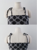 TEDDY CHECK MINI DRESS