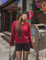 [Muffler set] Nana Wool V-neck Knit