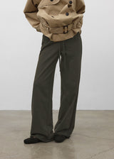 [MADE] Anus Low-Waist Wide Elastic Pants (Available as a Set)