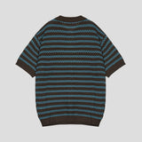レターカラーハーフニット (3color)