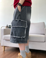 Indie Bermuda Cargo Denim Pants