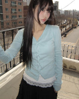 Duhi Twist Button Cardigan