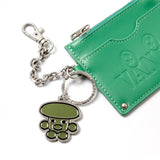 Graphic metal keyring