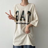 タグカモボクシーフィットショートスリーブTシャツ