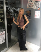 メッシュホルタートップ