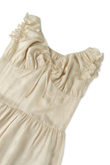 シルキーシャーリングドレス_beige