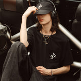 ミュージックロゴTシャツ ブラック