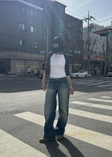 ローセミワイドデニムパンツ (S-L)