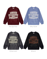 Sure lettering brush knit