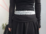 flared ribbon skirt