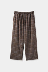 Window check pajama pants